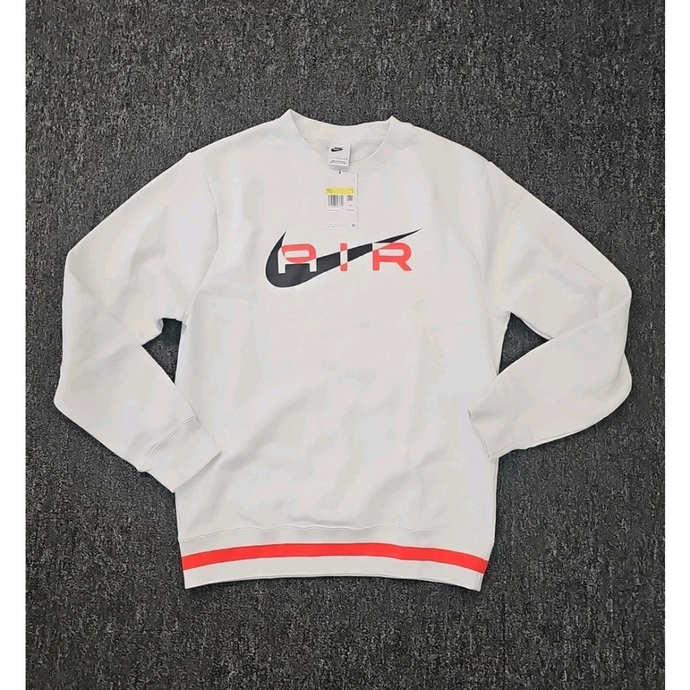 Nike Therma Fit Men's Fleece Sweatshirt Summit White Small